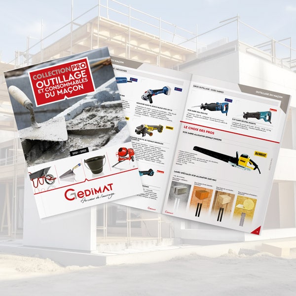 catalogue outillage maçon Gedimat