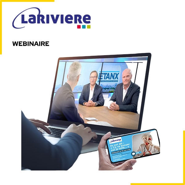 création webinaire lancement marque Etanx Larivière