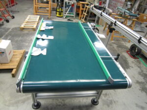 convoyeur large à tapis pvc